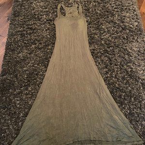 Green Fitted Maxi Dress